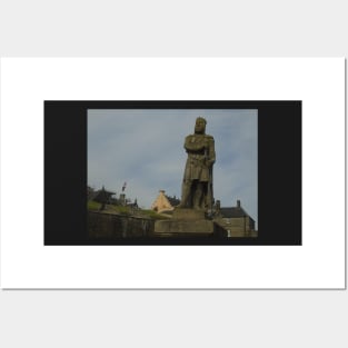 Robert The Bruce Statue at Stirling Castle, Scotland Posters and Art